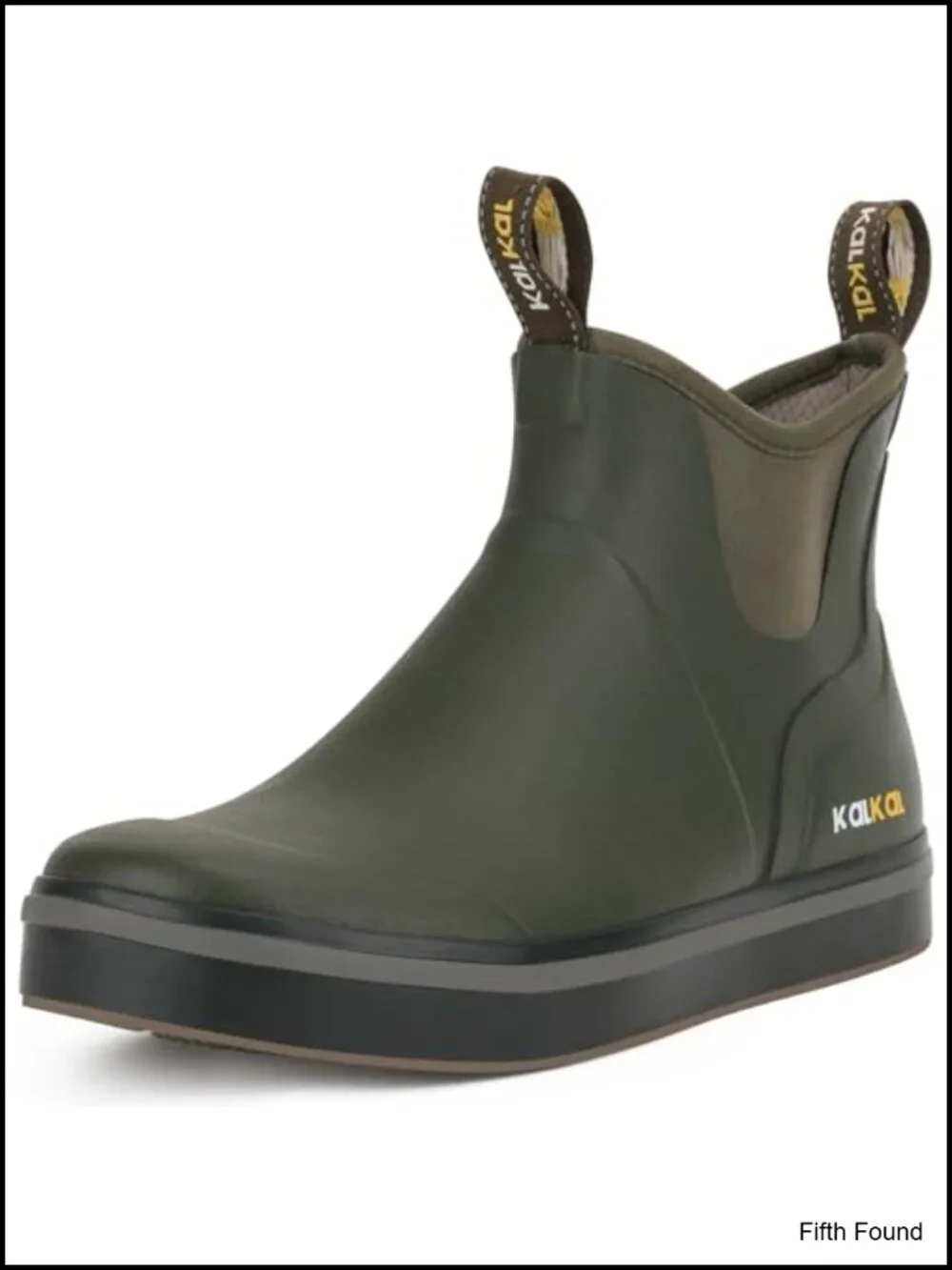 Men's Waterproof Rubber Ankle Boots Memory Foam Anti-Slip Fishing Rain Boots